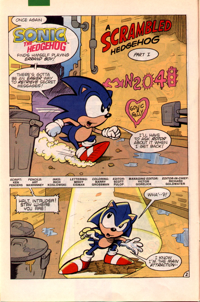Sonic - Archie Adventure Series October 1995 Page 2